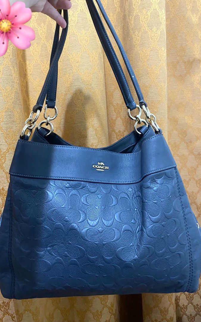 Coach Lexy Leather Shoulder Bag Luxury Bags Wallets on Carousell