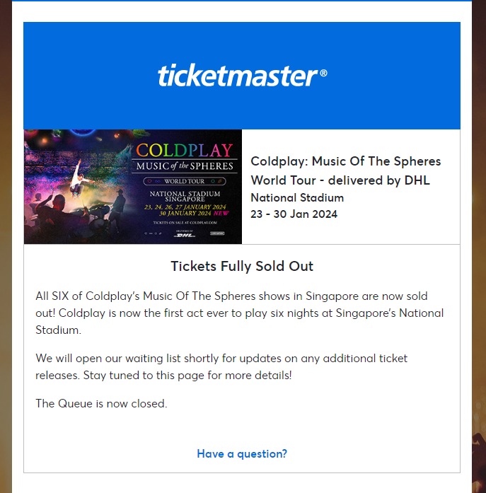 Coldplay Concert Tickets, Tickets & Vouchers, Event Tickets on Carousell