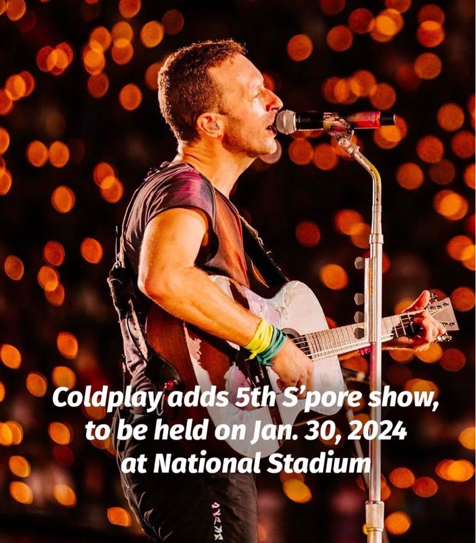 Coldplay Music Of The Spheres World Tour 2024, Tickets & Vouchers