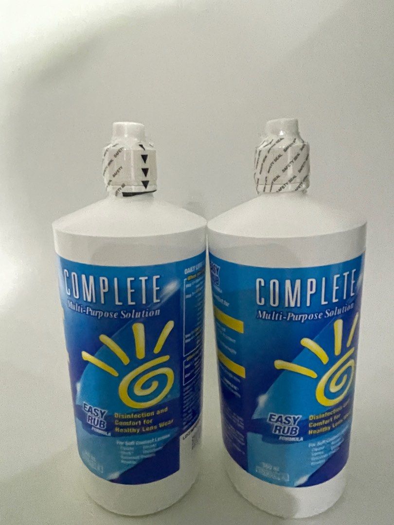 Complete Multi Purpose Solution 360ml X 2 Beauty And Personal Care Vision Care On Carousell 