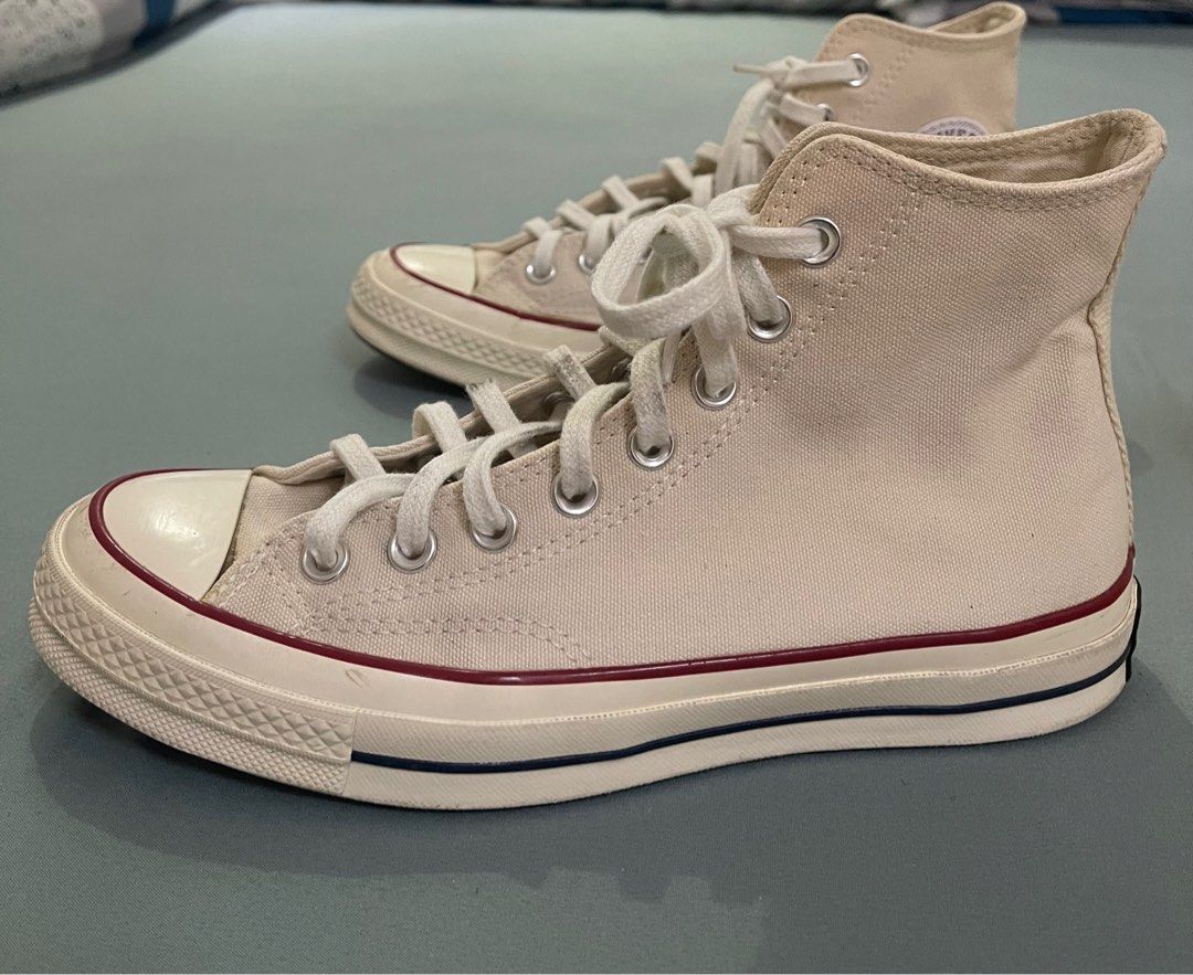 Converse High cut Chuck 70 Vintage Canvass in Egret 8.5 women