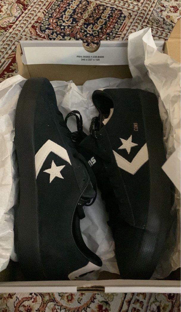 CONVERSE PRO LEATHER OX PRO CONS BLACK Men s Fashion Footwear