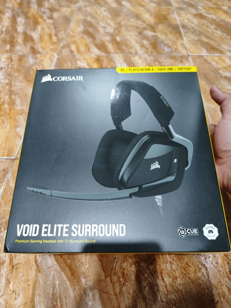 Corsair void elite surround Audio Headphones Headsets on Carousell