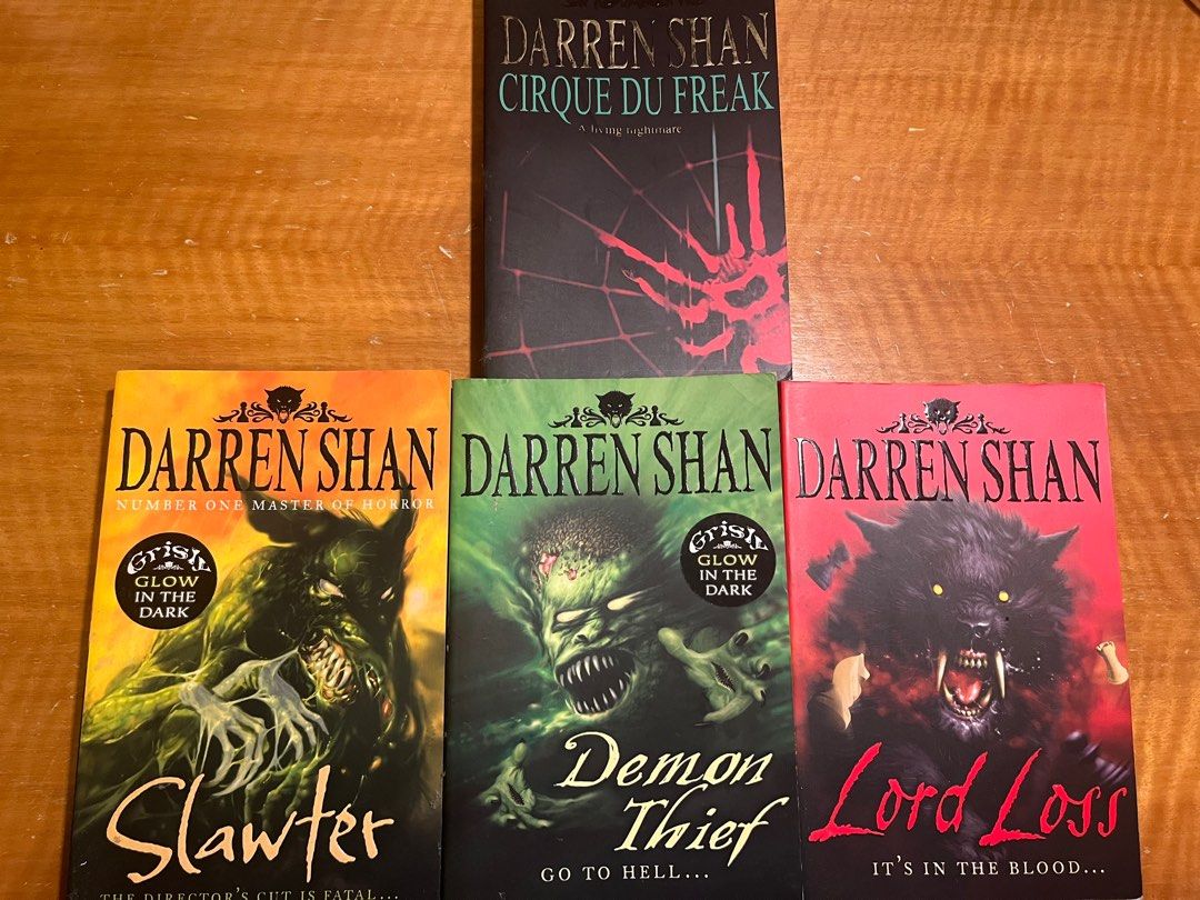Darren Shan : cirque du freak, lord loss, demon thief, slawter, 興趣及遊戲