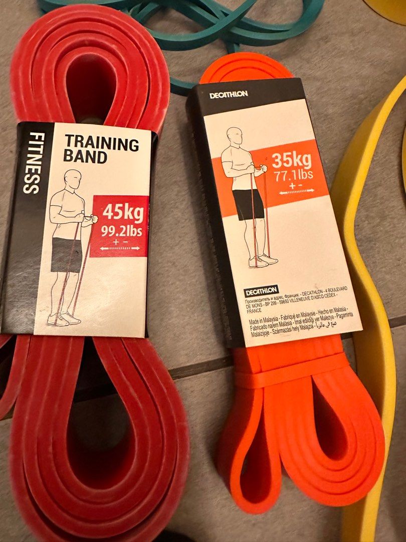 Decathlon red resistance 2025 band