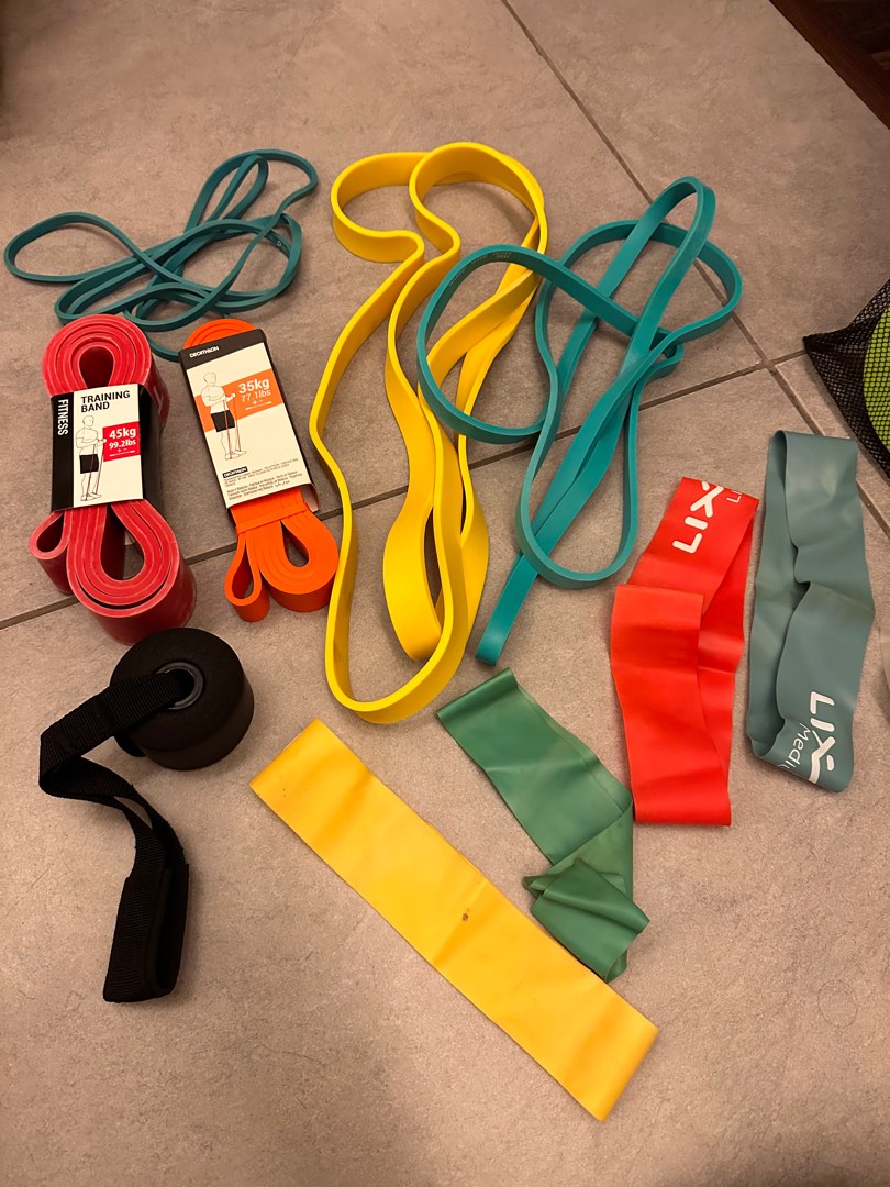Decathlon full set of Resistance Bands Elastic calf bands and