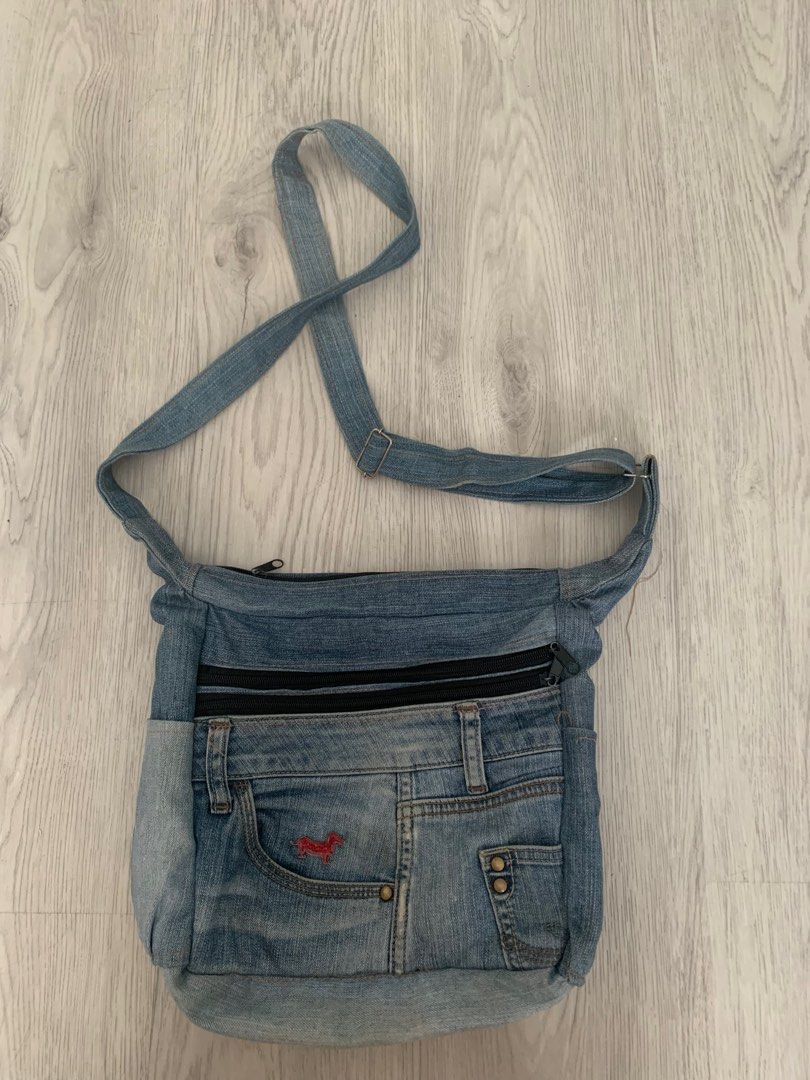 denim sling bag, Men's Fashion, Bags, Sling Bags on Carousell