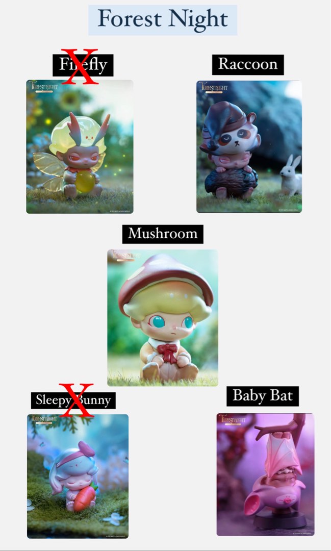 Dimoo Forest Night Series, Hobbies & Toys, Toys & Games on Carousell