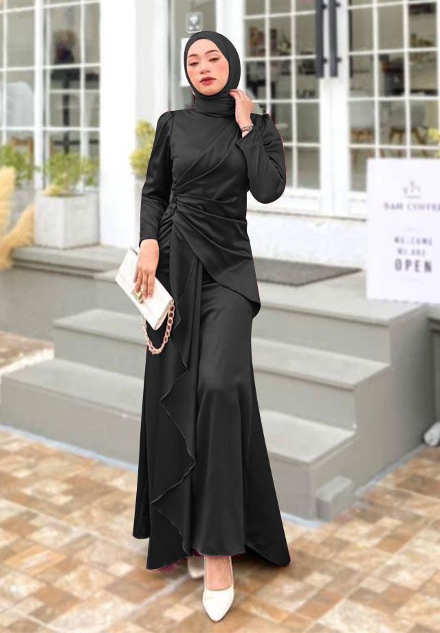 Gaun dinner hijab online