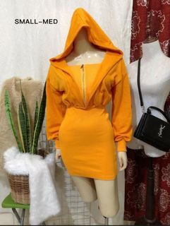 Dress with hoodie