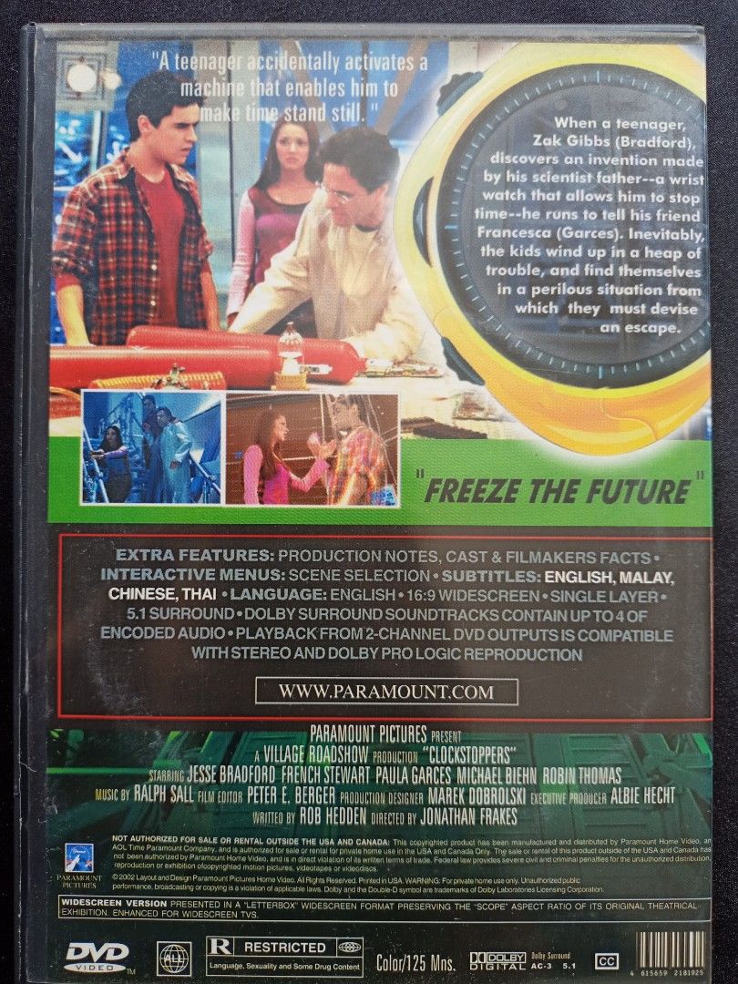 DVD Clockstoppers, Hobbies & Toys, Music & Media, CDs & DVDs on Carousell