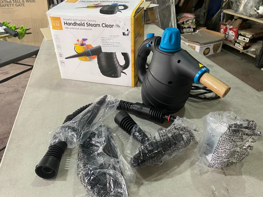 Easy Home Hand Held Steam Cleaner Black, Furniture & Home Living