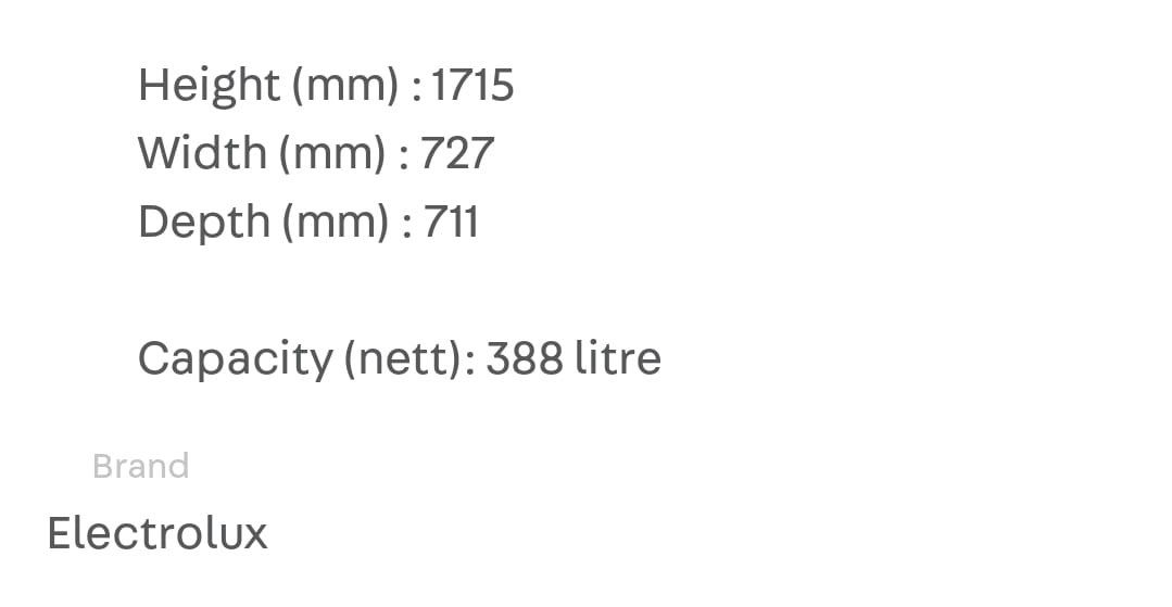 Electrolux Fridge, TV & Home Appliances, Kitchen Appliances