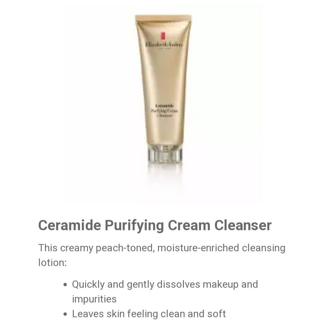 Ceramide by Elizabeth Arden, 4.2 oz Purifying Cream Cleanser main image 0