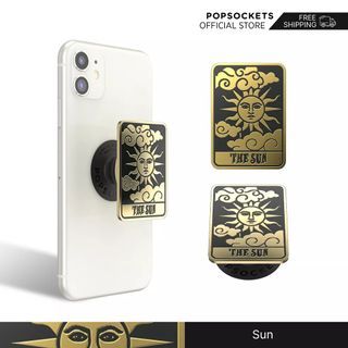 Enamel Sun Tarot Card Popgrip