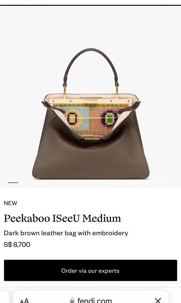 Fendi peekaboo europe price outlet