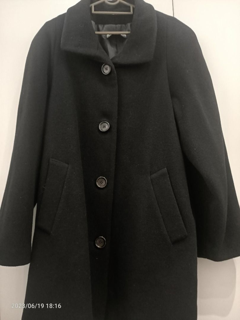 Fire Sales Authentic Black Lady Wool Coat from Myer Junior Look