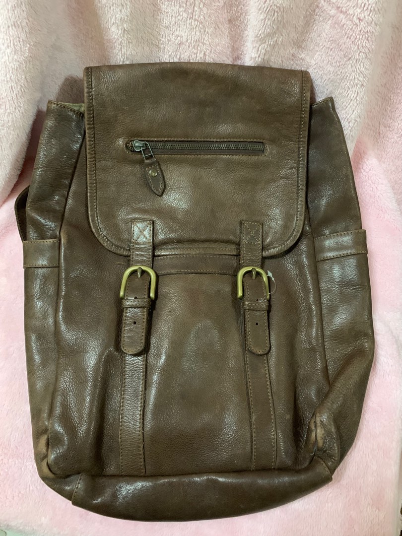 Gap leather shop backpack