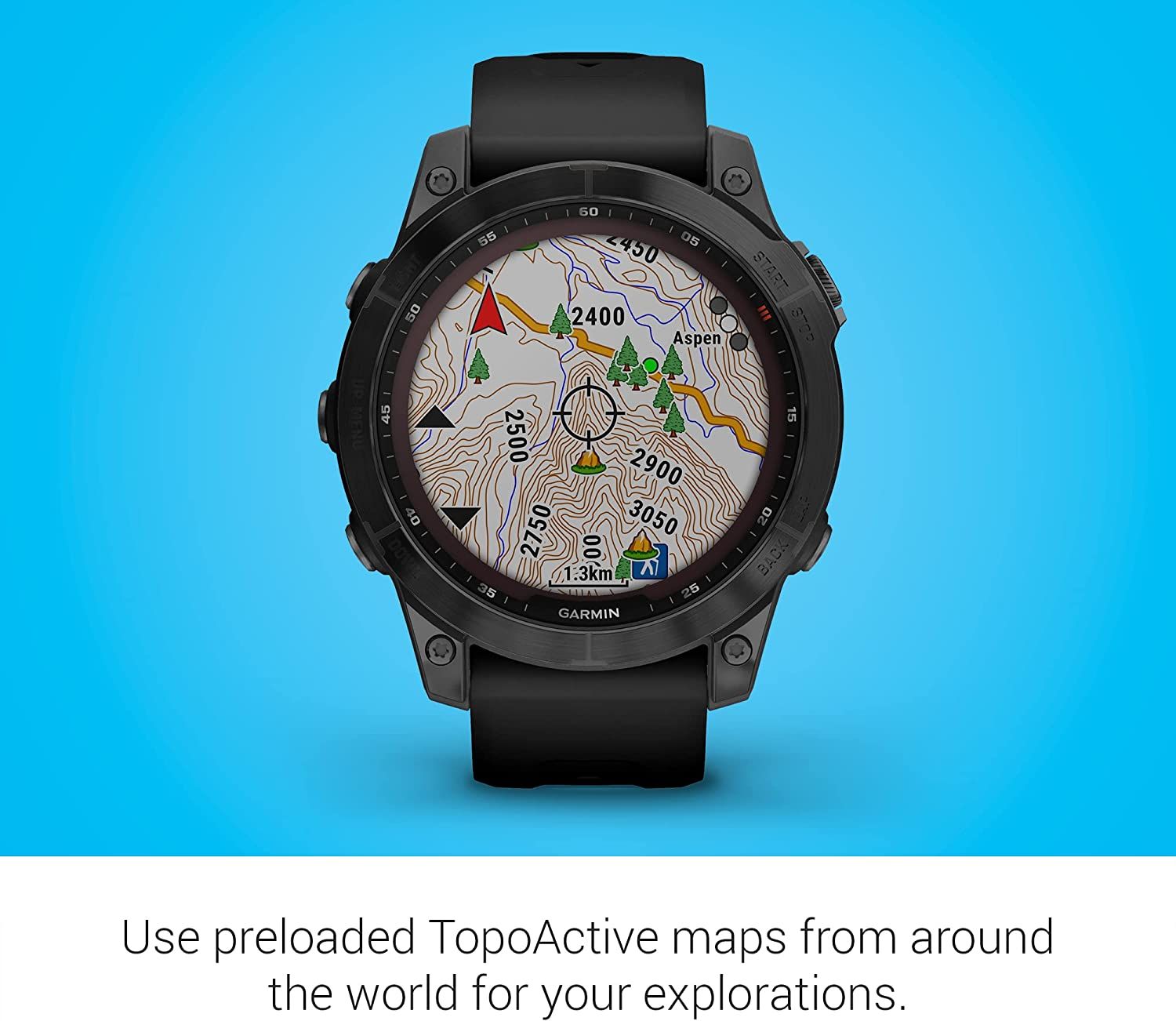 Garmin best sale smartwatch maps