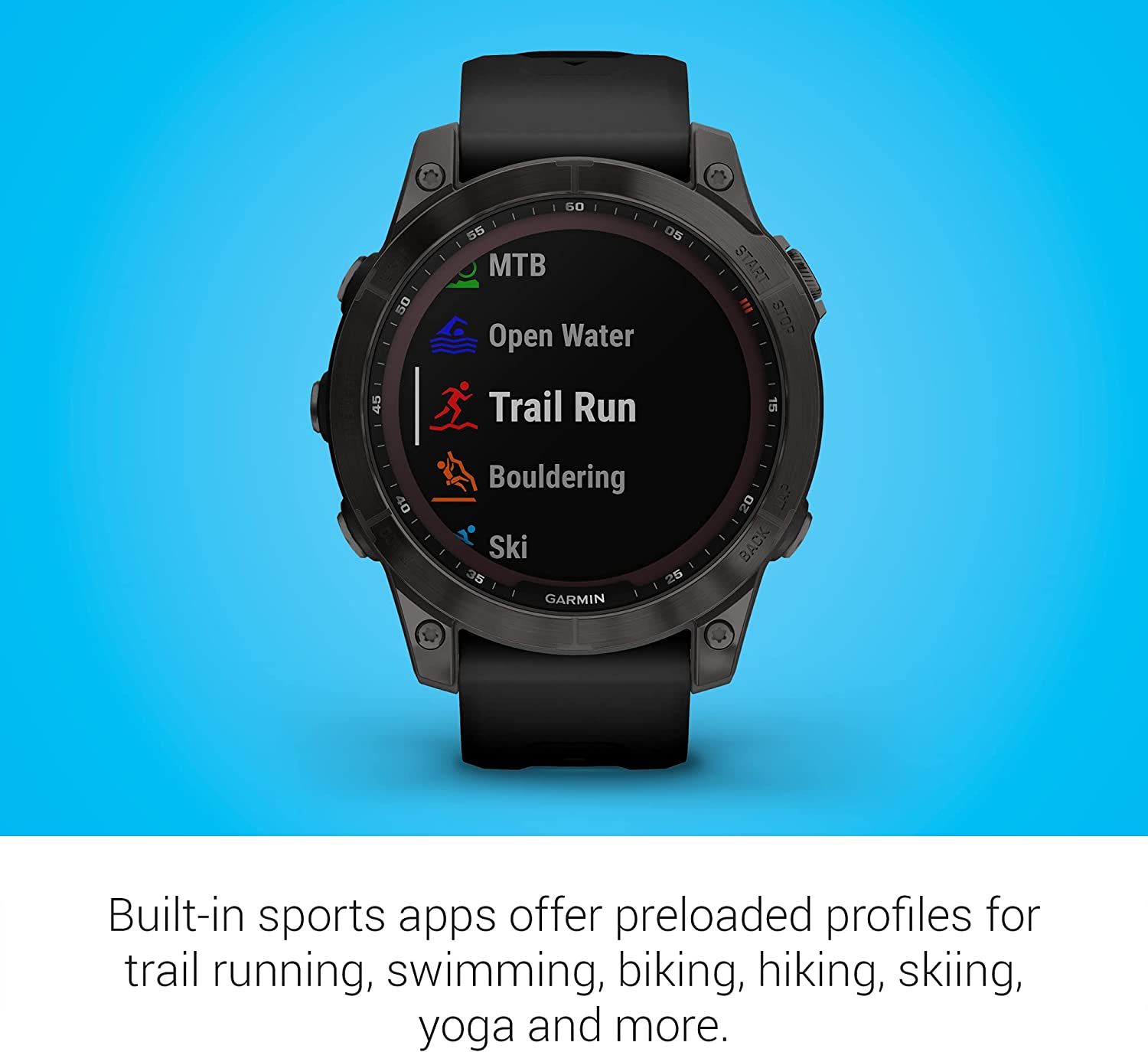 Garmin Fenix 7 Sapphire Solar Adventure smartwatch with Solar
