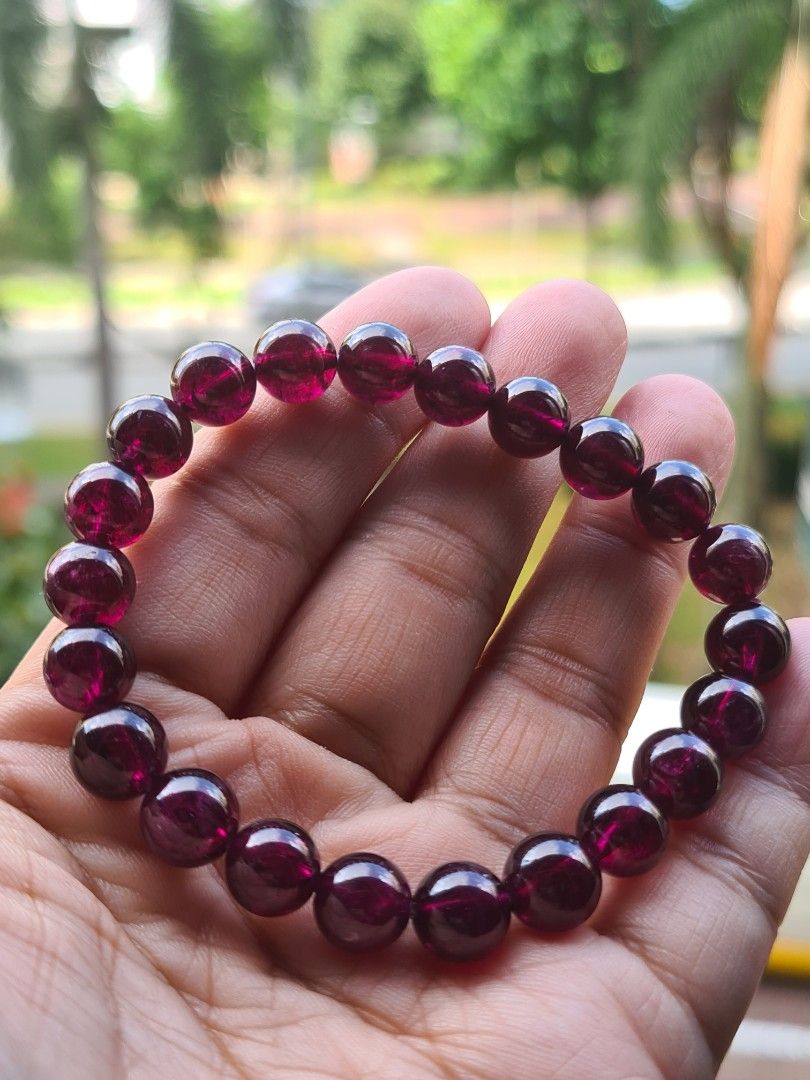 Garnet bracelet 8.1mm Women s Fashion Jewelry