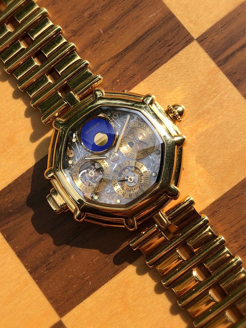 Gerald Genta G.3019.4 Octagonal Skeletonized Perpetual Calendar