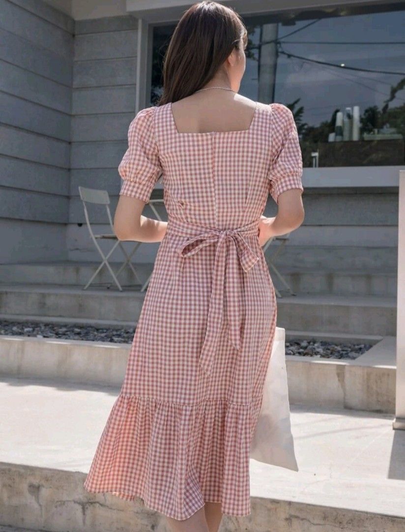 Gingham sale dress womens