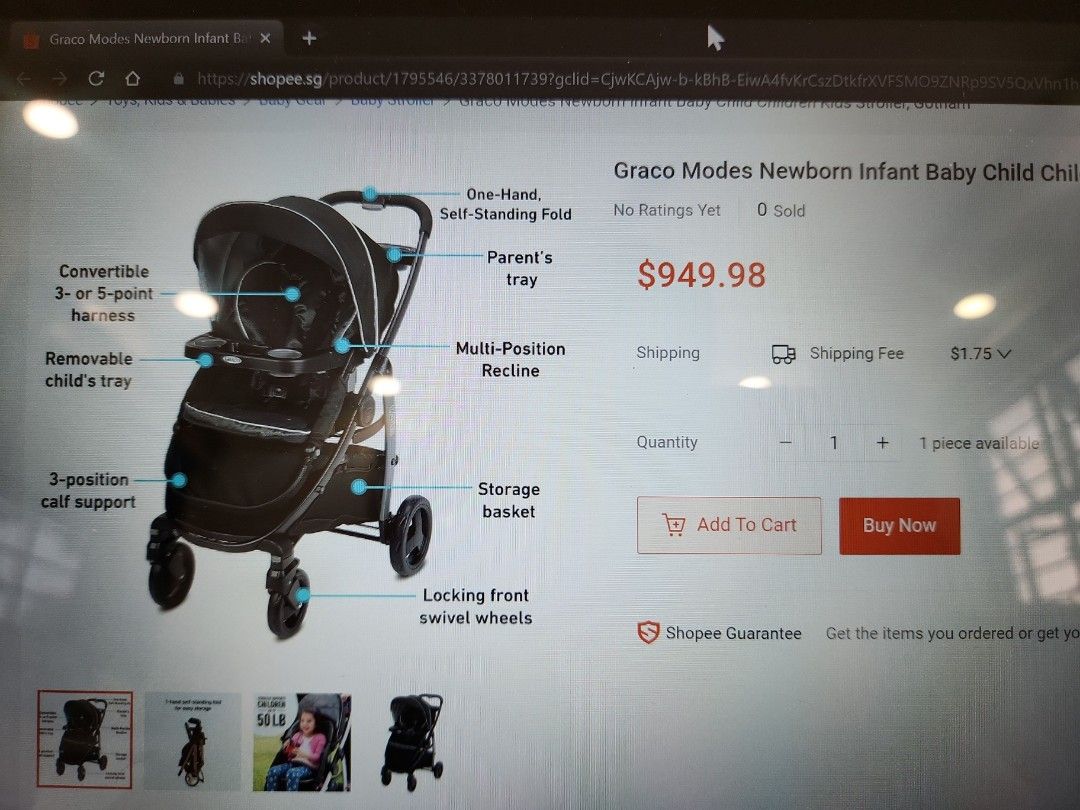 Graco modes lx tuscan travel system clearance