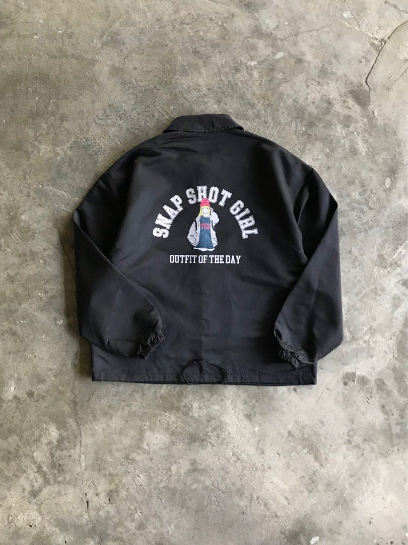 Graphic shop coach jacket