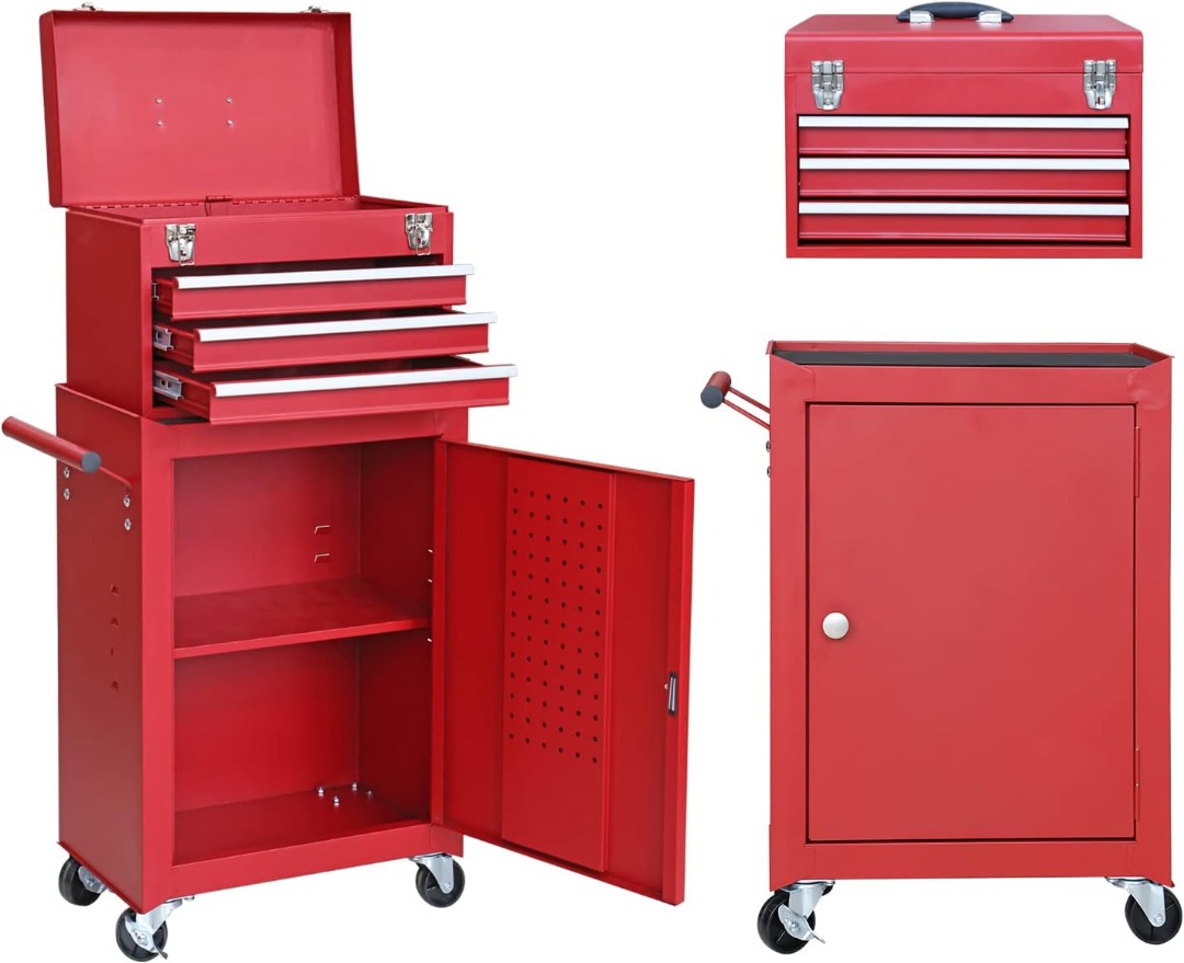 GSTANDARD Torin Rolling Garage Tool Organizer Detachable 3