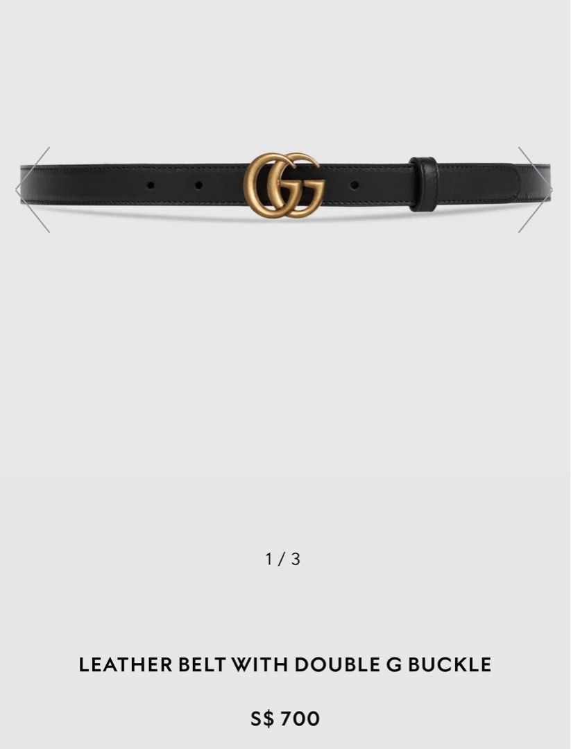 All black double discount g gucci belt