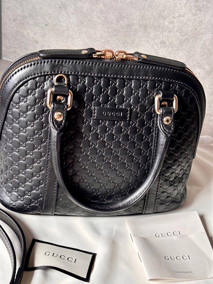 Gucci Black Microguccissima Leather Mini Dome Bag, myGemma, SG