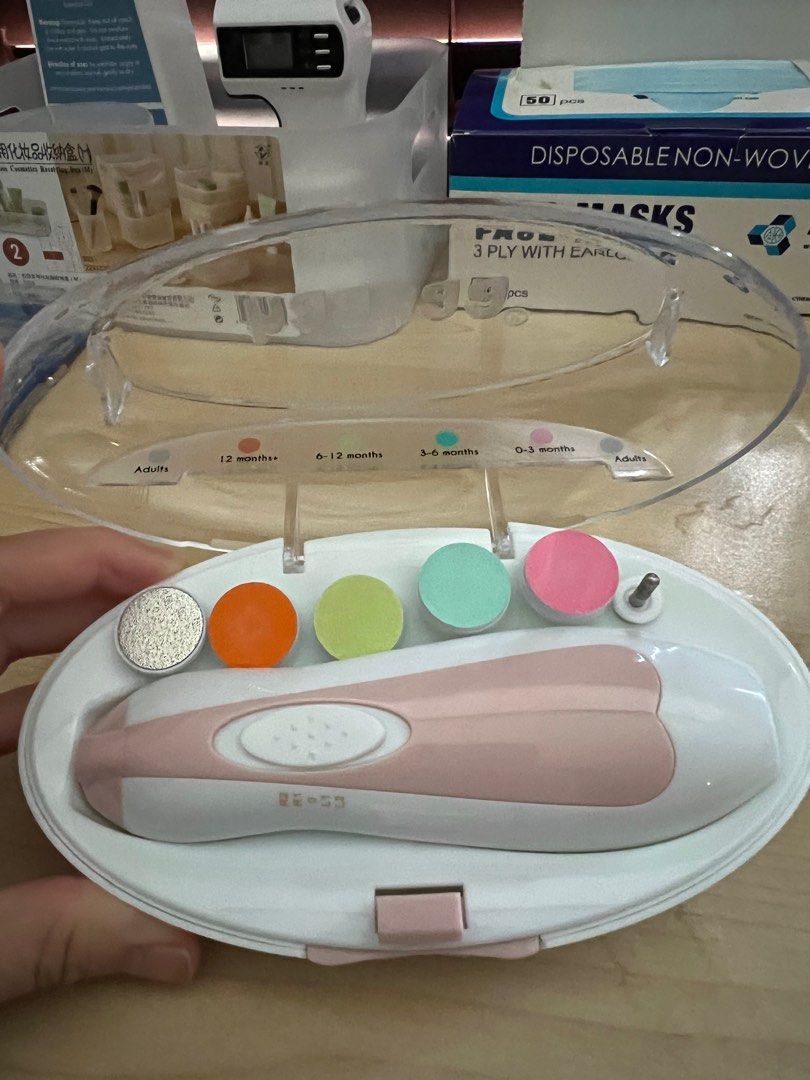 Haakaa Electric Nail File (Category: Baby Toiletries & Grooming) located in Makati City. Submitted by juxyluxy (Listing ID 1238444032, Image 3). Description: Selling my Haakaa electric nail file — slightly used and in very good condition. Comes with original box. Rfs: decluttering.
