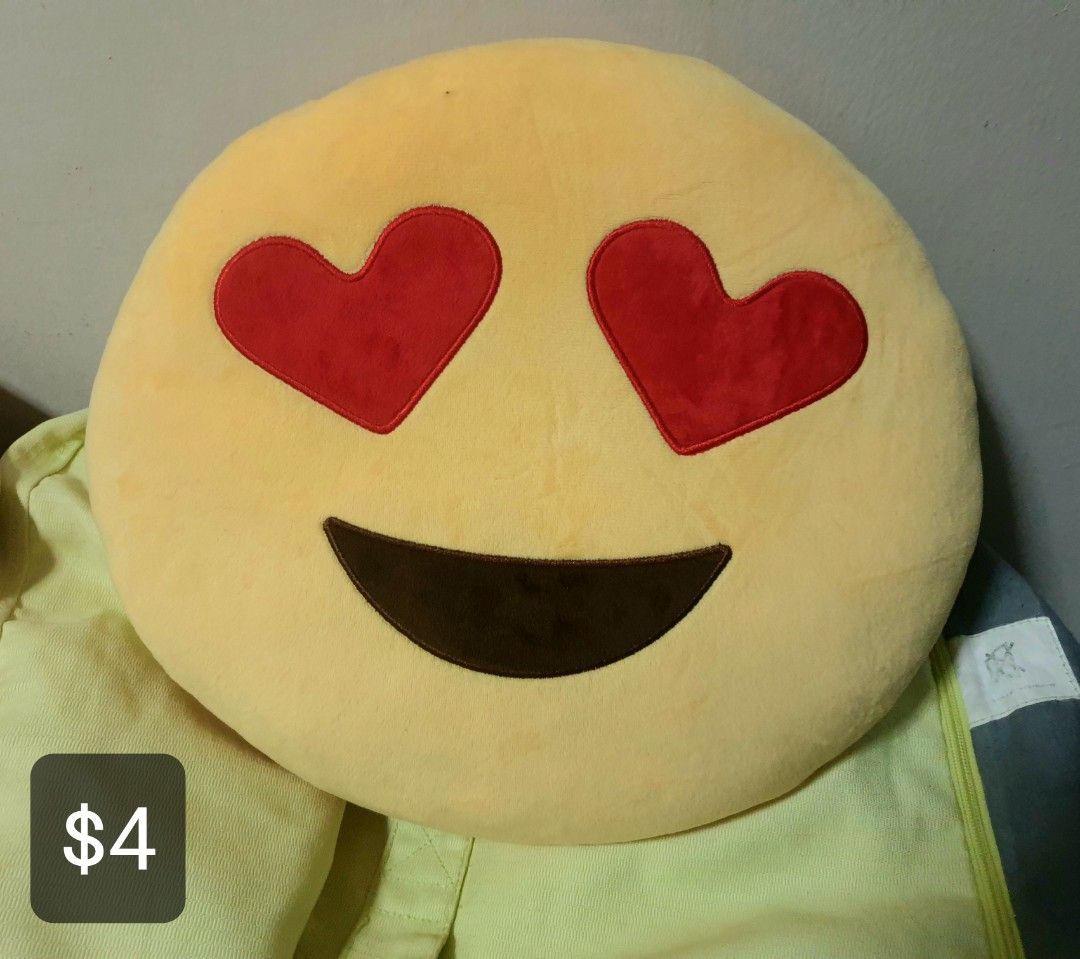 Hello Kitty/ Emoji Cushion/ Hand Warmer, Furniture & Home Living, Home