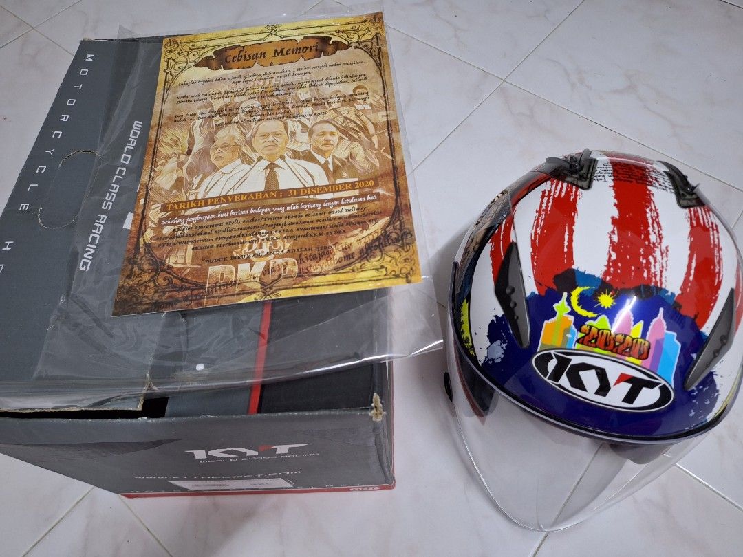 Helmet KYT hellcat frontliner SE 2020, Motorbikes on Carousell