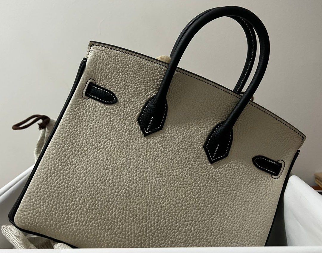 Hermes Special Order HSS Birkin 30 Bag Rose Pourpre & Gris Asphalte Togo  Leather with Gold Hardware