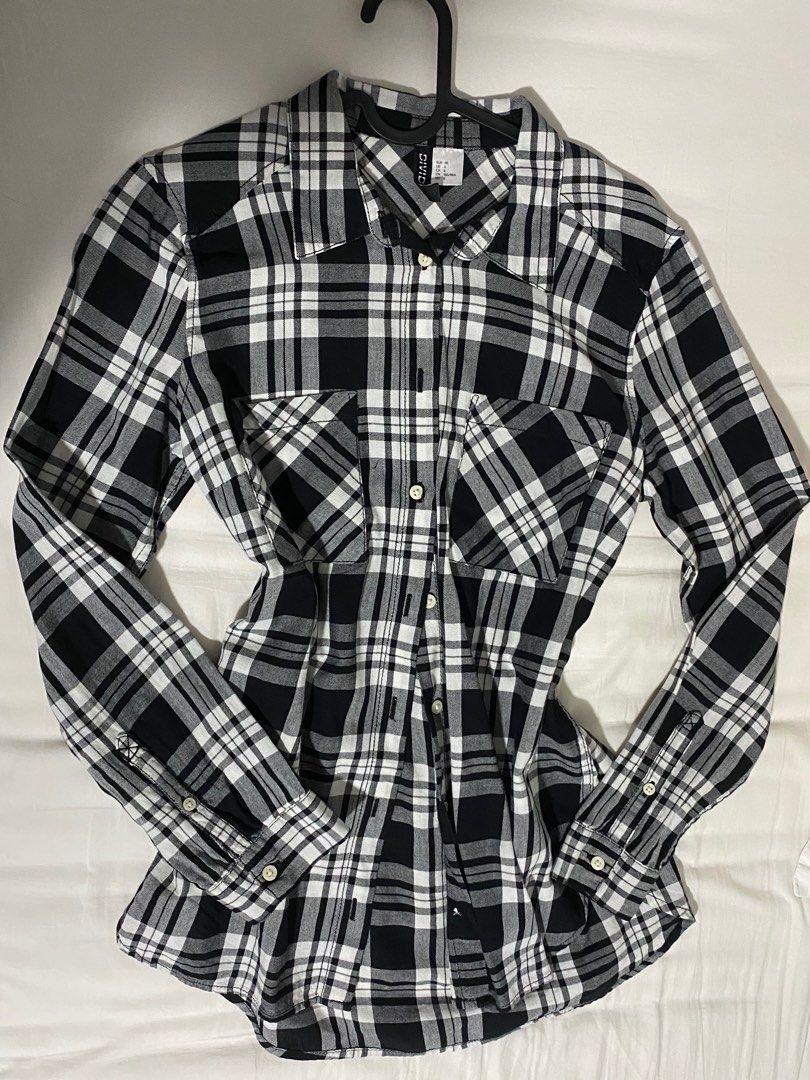 H&m divided new arrivals plaid shirt