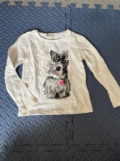 H&M Toddlers White Long Sleeves