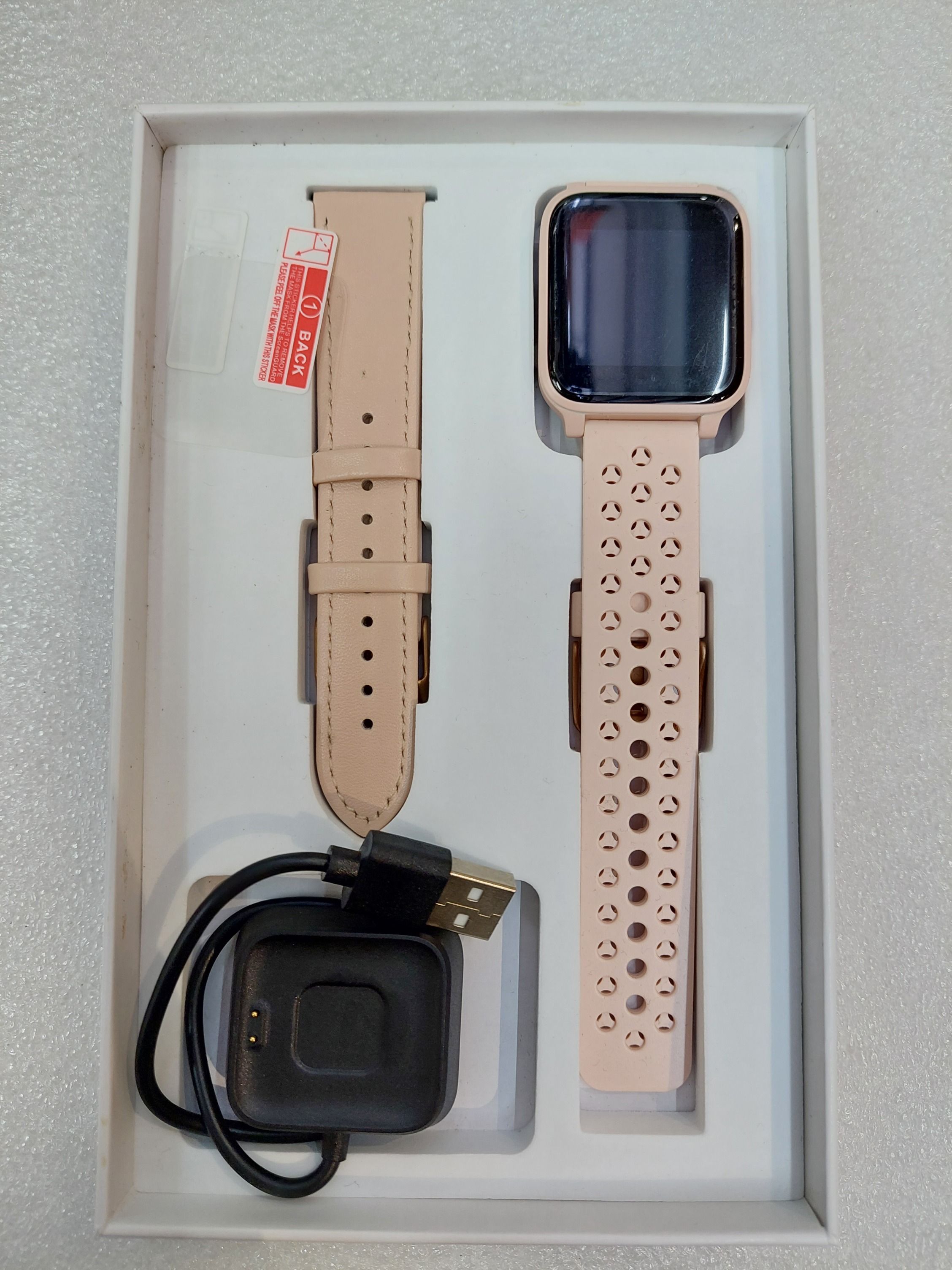 Hommie Fitness Tracker Smart Watch with Touch Screen X3 Rose Gold