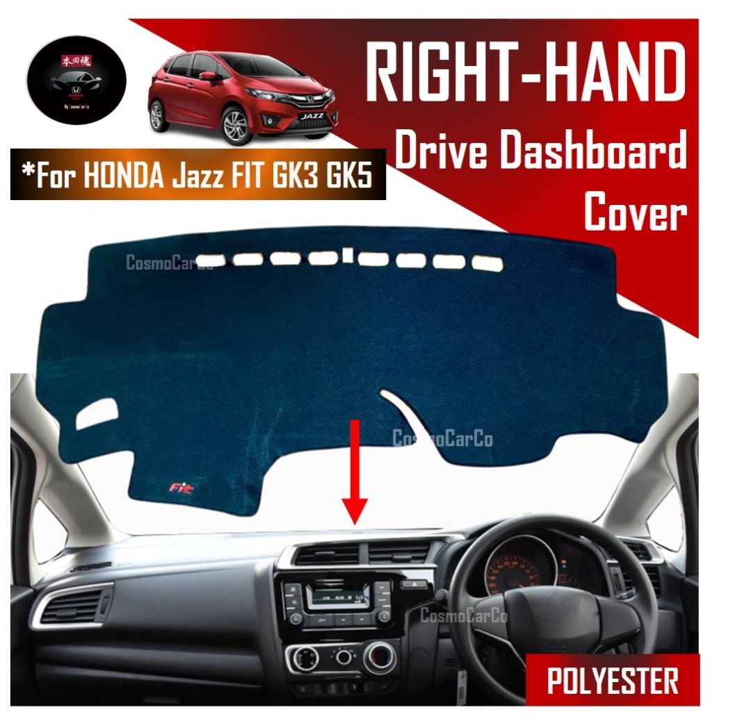 DashMat Original Dashboard Cover Honda Civic (Premium Carpet, Black)