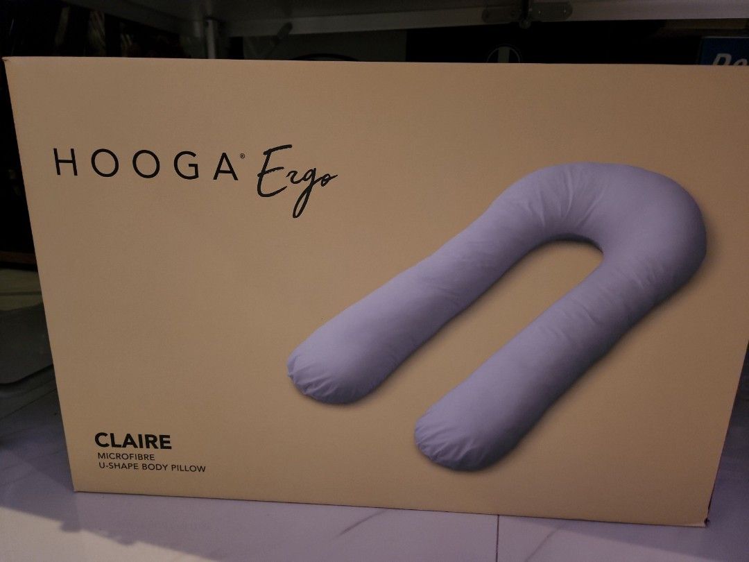 HOOGA Ergo Claire UShape Body Pillow, Furniture & Home Living, Bedding