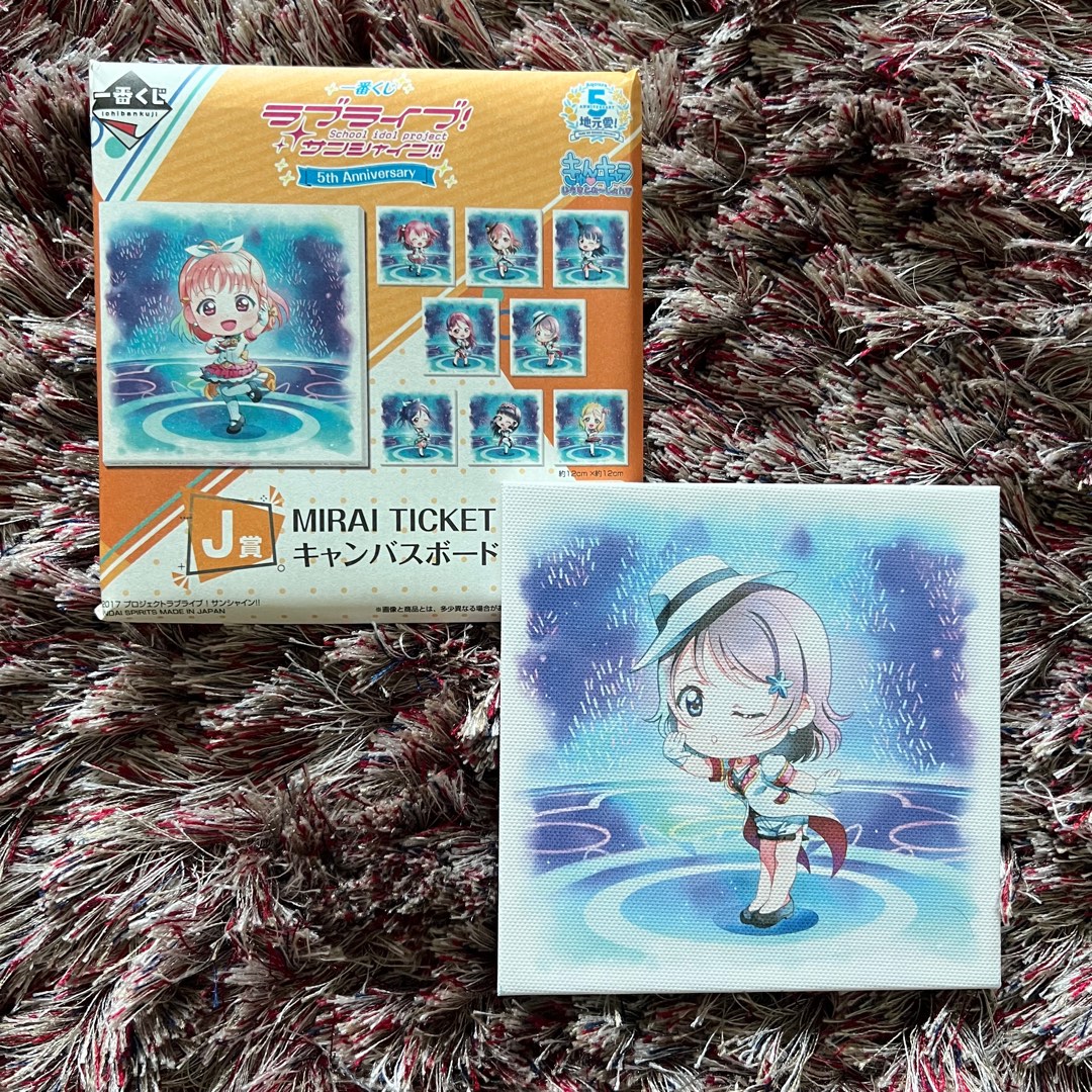 Ichiban Kuji Love Live Sunshine Watanabe You Mirai Ticket Canvas Board