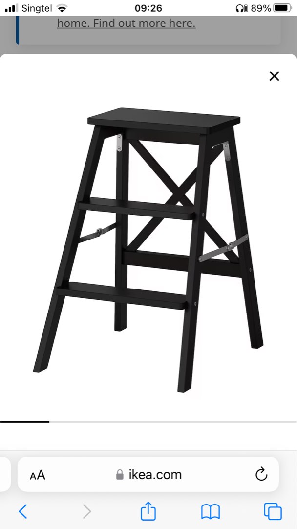 Ikea black step ladder sales