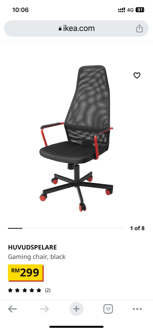 Kerusi gaming ikea outlet