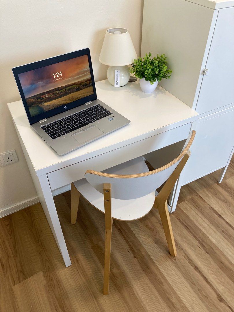 IKEA MICKE desk (USED), Announcements on Carousell