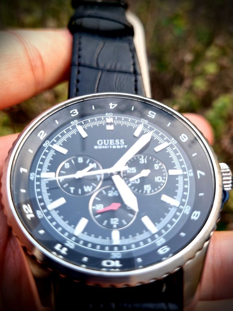 Jam Guess ORI Chronograph Black Seiko Daytona seiko sbtr Orient Neo