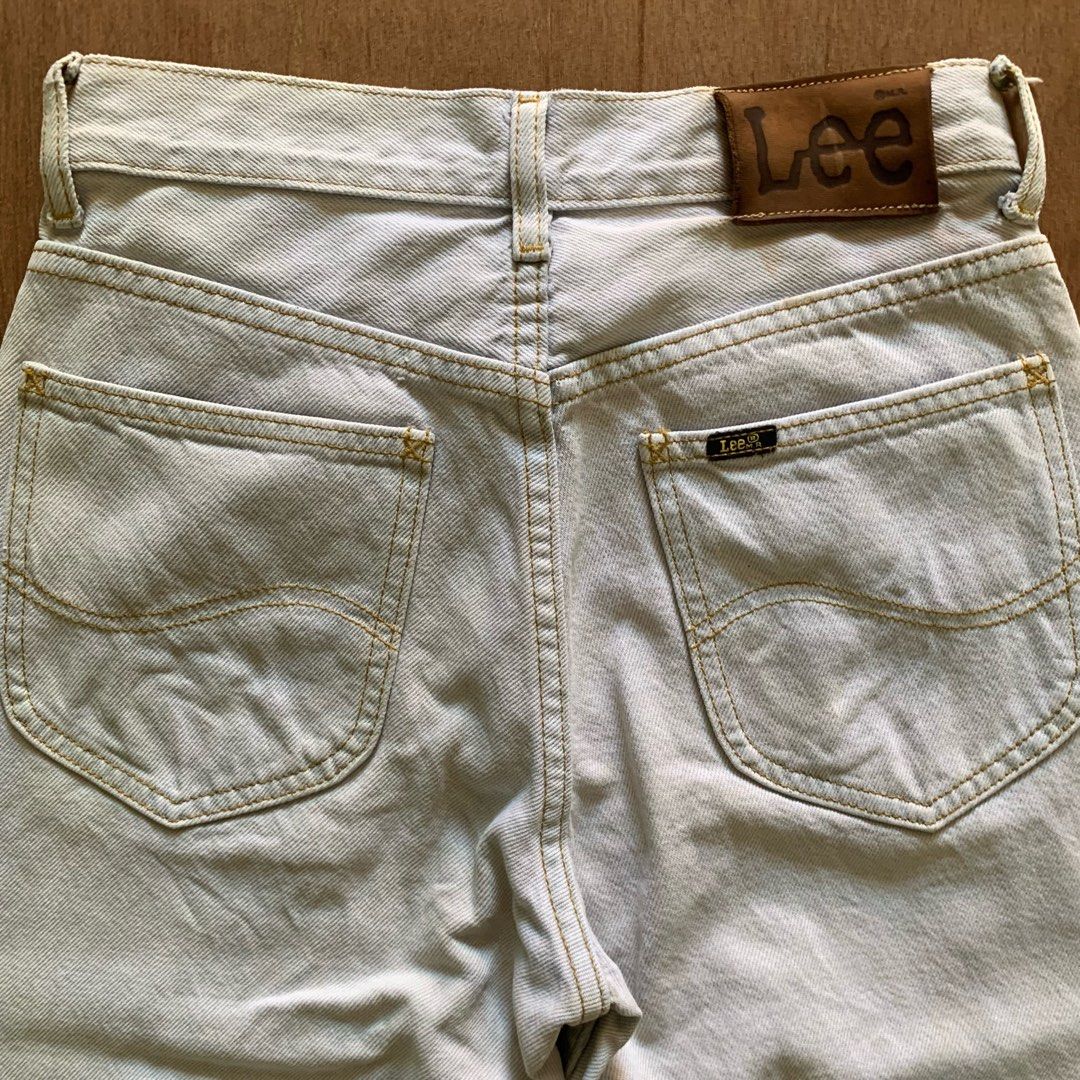 Jeans Lee White Washed Original on Carousell