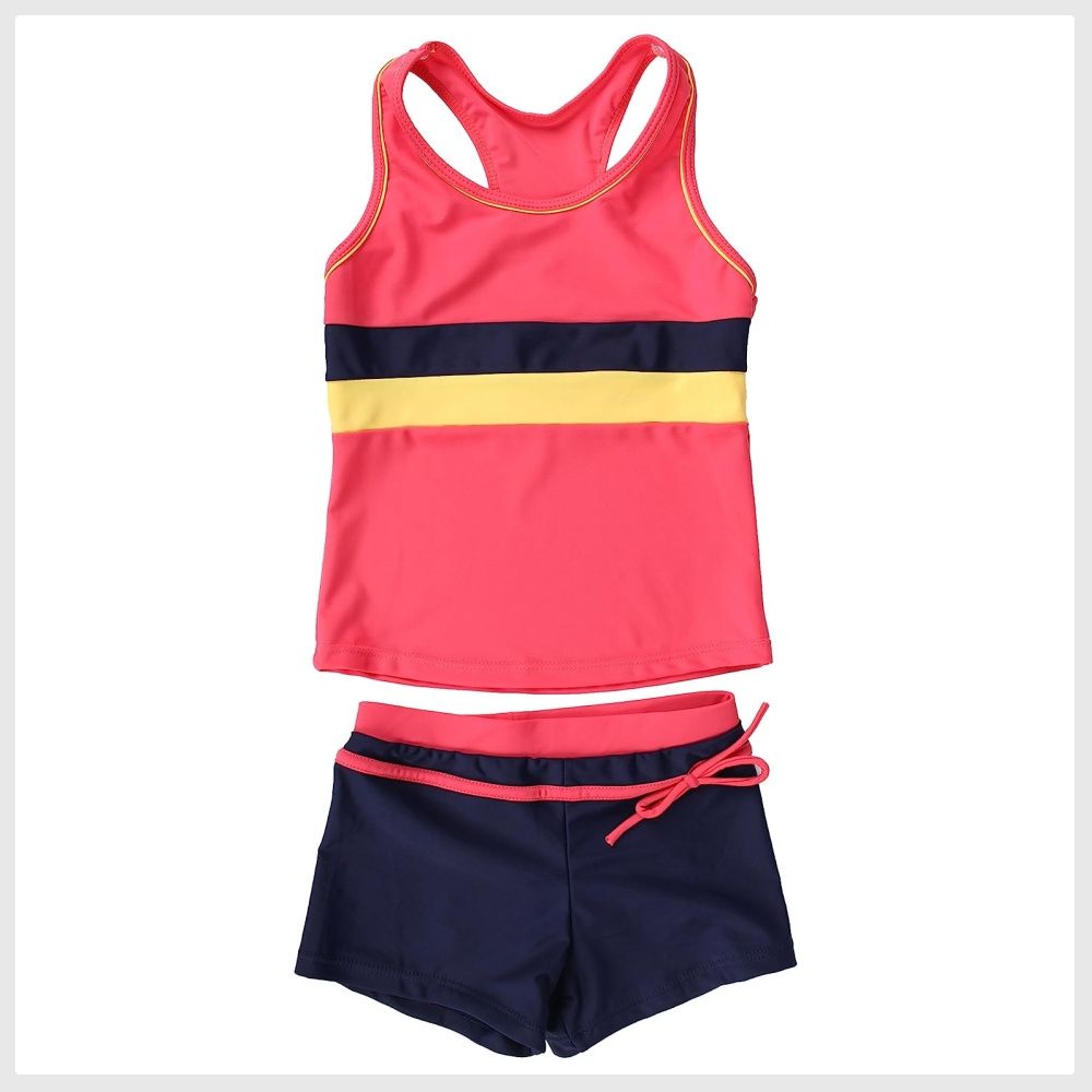 JerrisApparel Little Girls Summer Two Piece Boyshort Tankini Kids