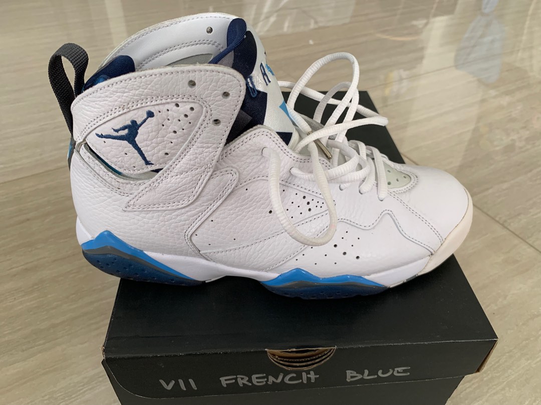 Jordan 7 french blue on feet clearance