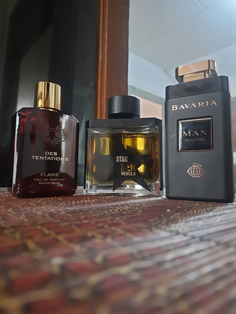 Jual paket 3 parfum Fragrance World ( Des Tentations dupe Versace Eros